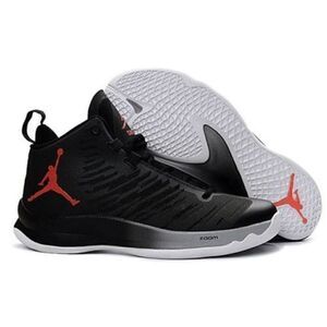 EUC 2018 Mens Nike Air Jordan Super Fly 5 Black Infrared Sneaker Shoes 6.5